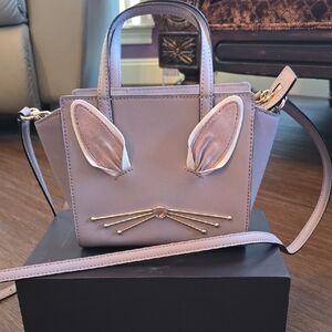 Kate Spade Lavender Mini Bag with Cat-Ear Design